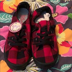 New with tags Buffalo plaid shoes never worn